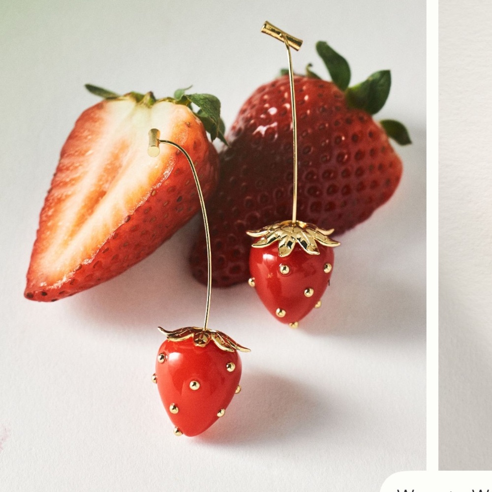 NWT Fruit & from drop earrings